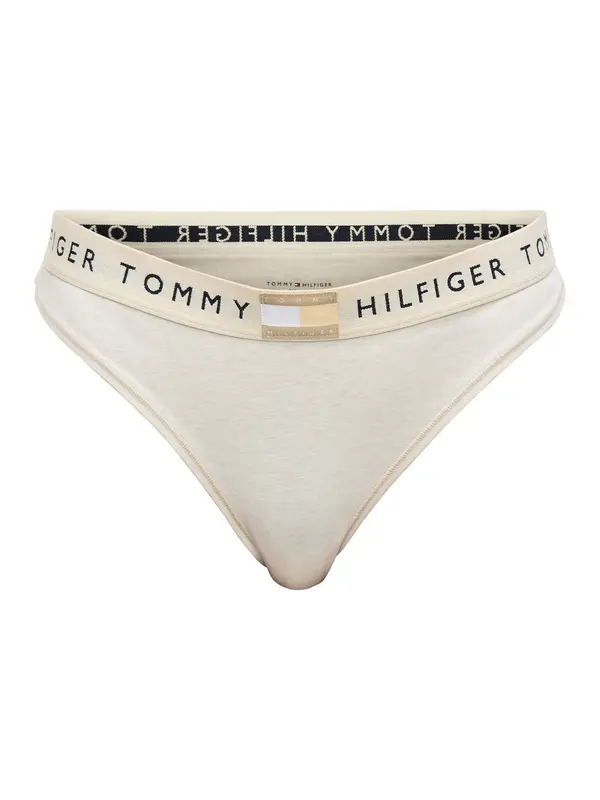 Tommy Hilfiger Underwear Tommy Hilfiger Underwear Tanga gaćice 'CLASSIC'  bež / svijetložuta / crna / bijela