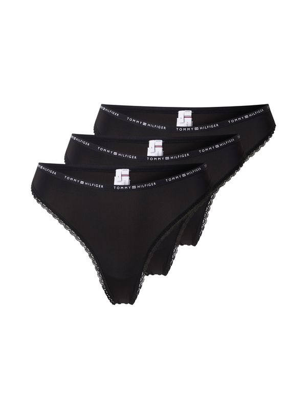 Tommy Hilfiger Underwear Tommy Hilfiger Underwear Tanga gaćice  crna / bijela