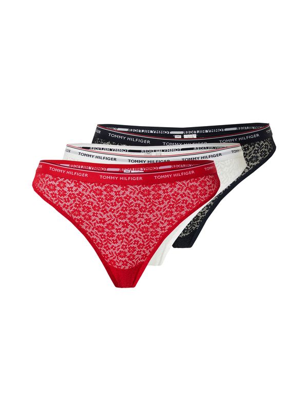 Tommy Hilfiger Underwear Tommy Hilfiger Underwear Tanga gaćice  crvena / crna / bijela