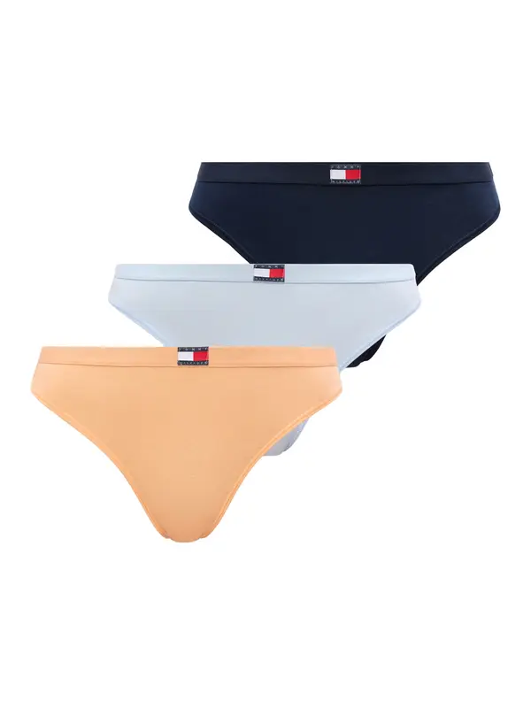 Tommy Hilfiger Underwear Tommy Hilfiger Underwear Tanga gaćice 'Heritage'  mornarsko plava / svijetloplava / pastelno narančasta