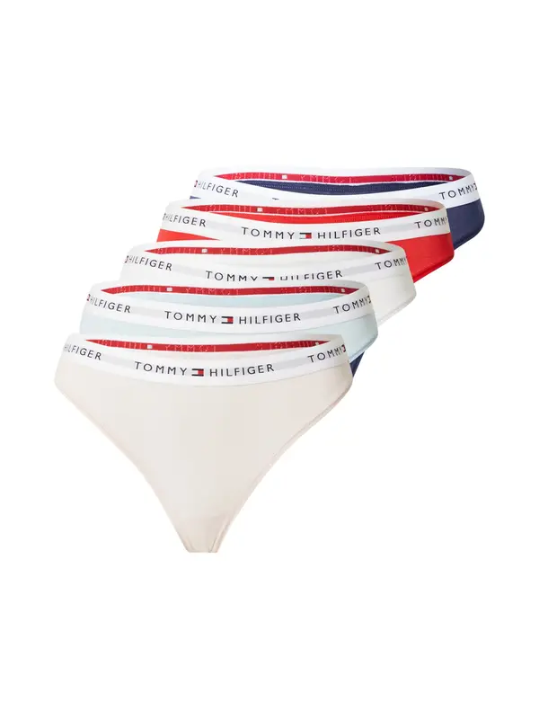 Tommy Hilfiger Underwear Tommy Hilfiger Underwear Tanga gaćice  morsko plava / pastelno plava / pastelno roza / crvena / bijela