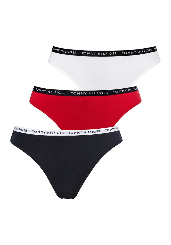 Tommy Hilfiger Underwear Tommy Hilfiger Underwear Tanga gaćice  morsko plava / rubin crvena / crna / bijela