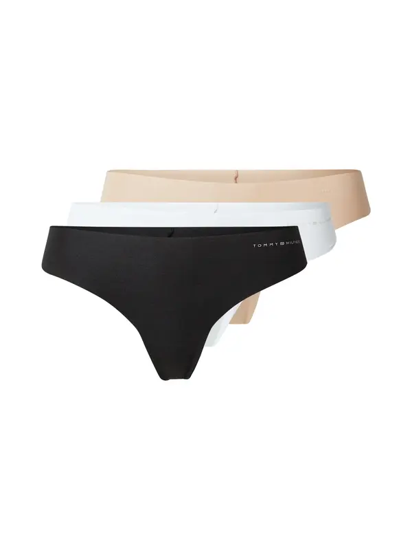 Tommy Hilfiger Underwear Tommy Hilfiger Underwear Tanga gaćice  nude / crna / bijela