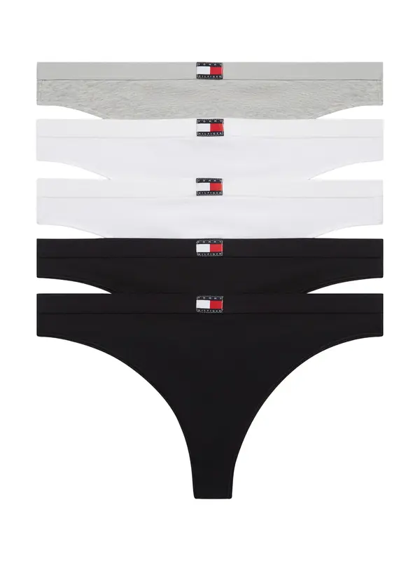 Tommy Hilfiger Underwear Tommy Hilfiger Underwear Tanga gaćice  siva melange / crna / bijela