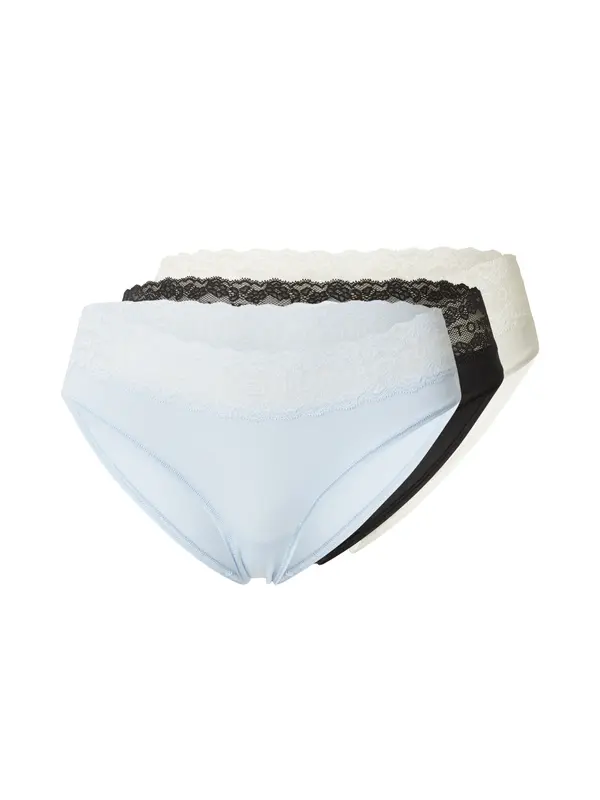 Tommy Hilfiger Underwear Tommy Hilfiger Underwear Tanga gaćice  sivkasto bež / svijetloplava / crna
