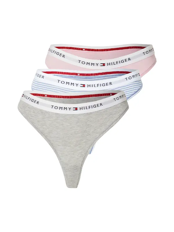 Tommy Hilfiger Underwear Tommy Hilfiger Underwear Tanga gaćice  svijetloplava / siva melange / rosé / bijela
