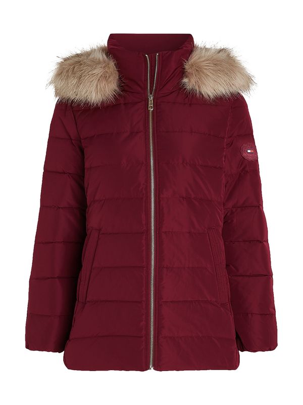 TOMMY HILFIGER TOMMY HILFIGER Zimska jakna 'HERITAGE TYRA'  bež / crvena