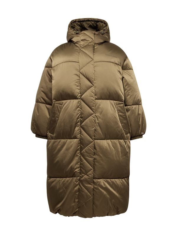 Tommy Jeans Curve Tommy Jeans Curve Zimski kaput  maslinasta