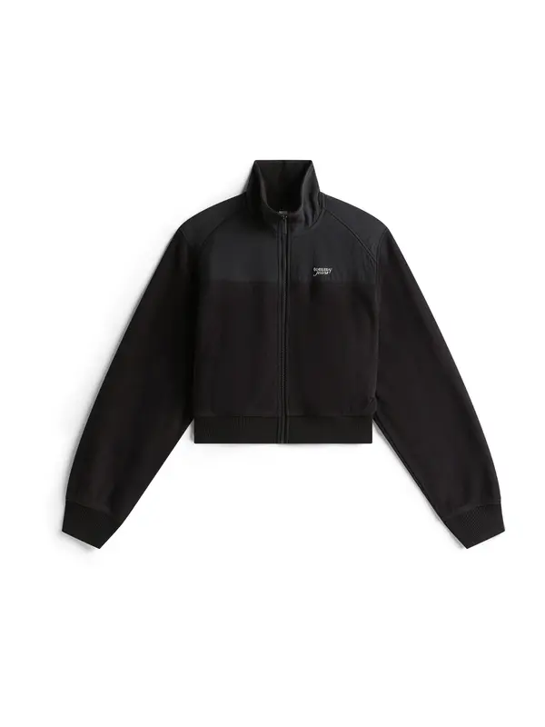 Tommy Jeans Tommy Jeans Flis jakna  crna / bijela