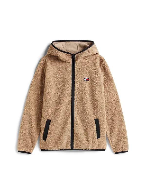 Tommy Jeans Tommy Jeans Flis jakna  taupe siva
