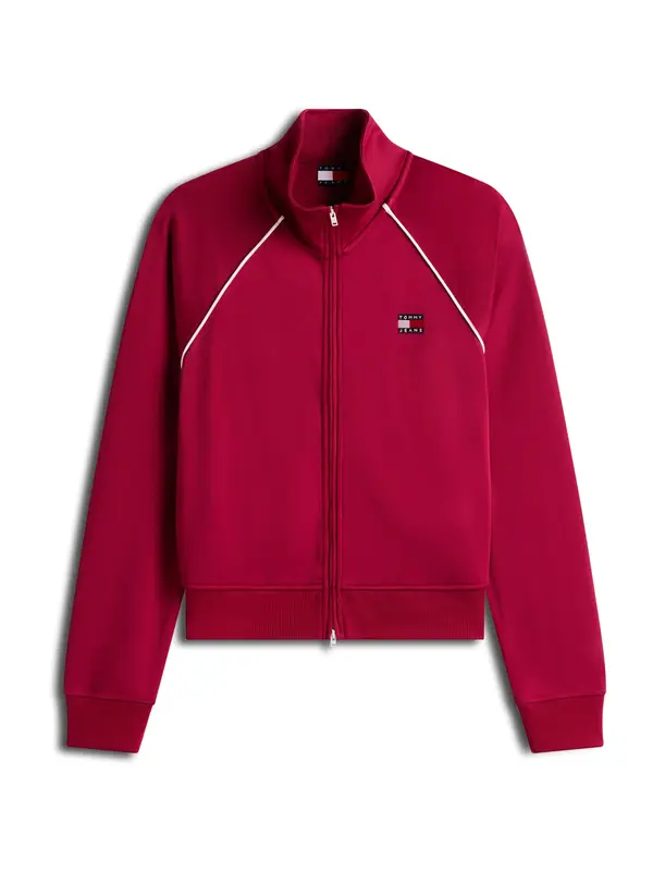 Tommy Jeans Tommy Jeans Gornji dio trenirke  burgund / crna / bijela