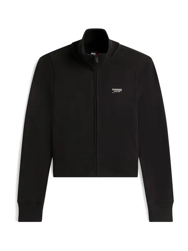Tommy Jeans Tommy Jeans Gornji dio trenirke  crna / srebro
