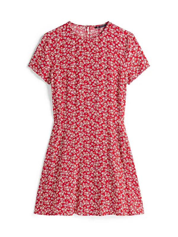 Tommy Jeans Tommy Jeans Haljina  pastelno plava / crvena / bijela