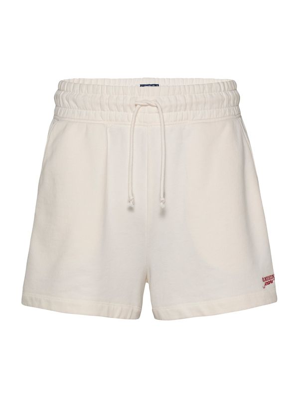 Tommy Jeans Tommy Jeans Hlače  crvena / bijela