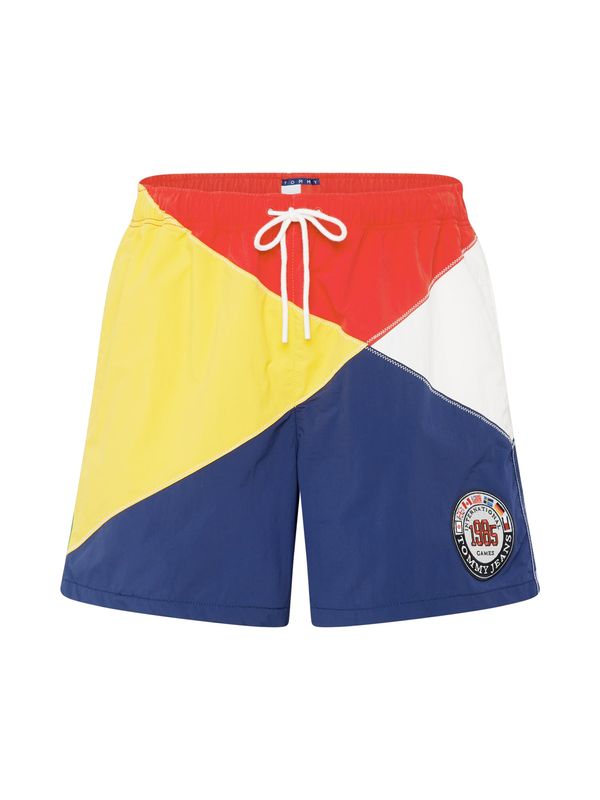 Tommy Jeans Tommy Jeans Hlače 'TJU ARCHIVE GAMES CHICAGO'  tamno plava / žuta / crvena / bijela