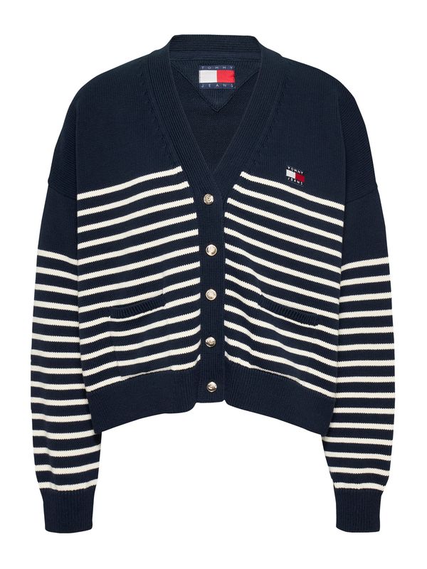 Tommy Jeans Tommy Jeans Kardigan 'CABLE'  plava / bijela