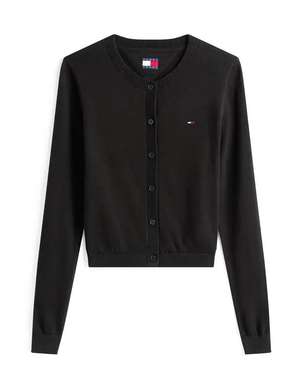 Tommy Jeans Tommy Jeans Kardigan 'ESSENTIAL'  crna