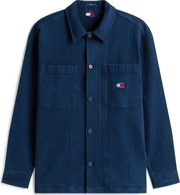 Tommy Jeans Tommy Jeans Košulja 'ESSENTIAL'  mornarsko plava / crvena / bijela
