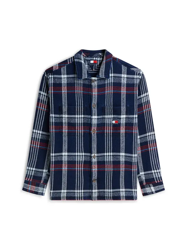 Tommy Jeans Tommy Jeans Košulja  mornarsko plava / kraljevsko plava / crvena / bijela melange