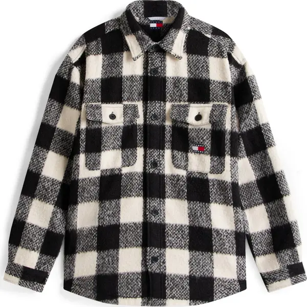 Tommy Jeans Tommy Jeans Košulja  svijetlobež / crna