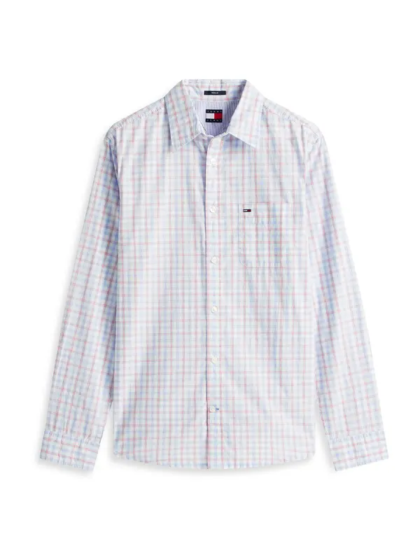 Tommy Jeans Tommy Jeans Košulja  svijetloplava / crvena / bijela
