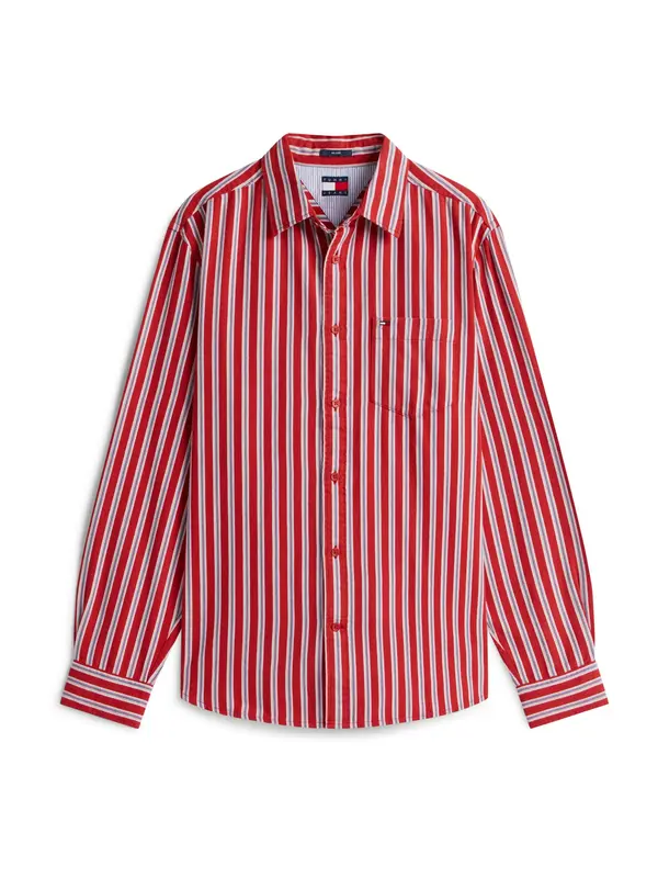 Tommy Jeans Tommy Jeans Košulja  svijetloplava / crvena / bijela
