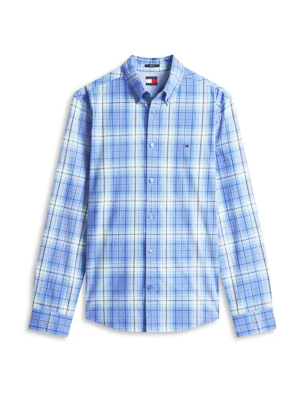 Tommy Jeans Tommy Jeans Košulja  svijetloplava / svijetlozelena / tamno zelena