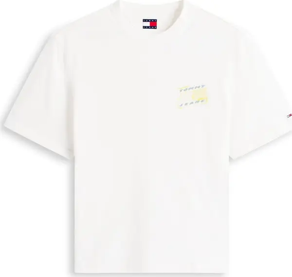 Tommy Jeans Tommy Jeans Majica '90S'  golublje plava / žuta / bijela