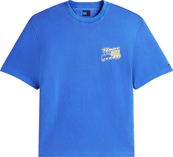 Tommy Jeans Tommy Jeans Majica '90S'  kraljevsko plava / žuta / bijela