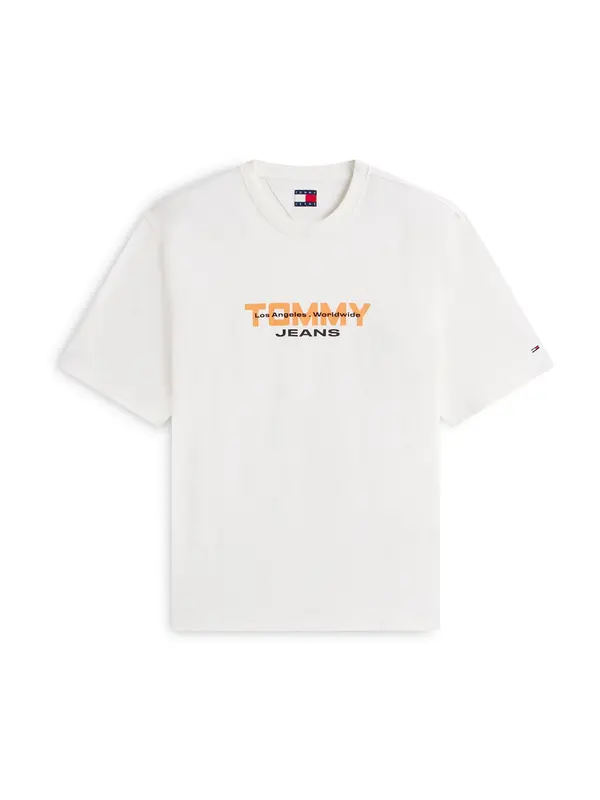 Tommy Jeans Tommy Jeans Majica '90S'  narančasta / crna / bijela