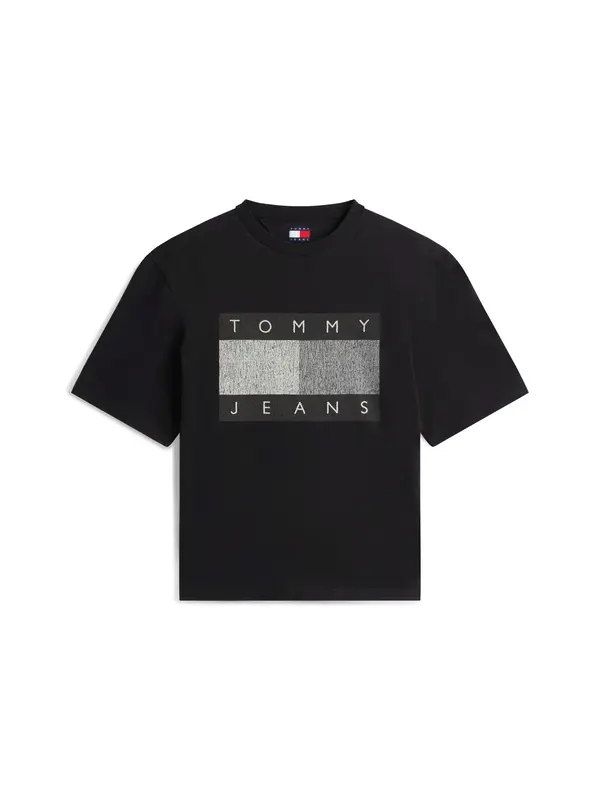 Tommy Jeans Tommy Jeans Majica '90S'  siva / svijetlosiva / crna