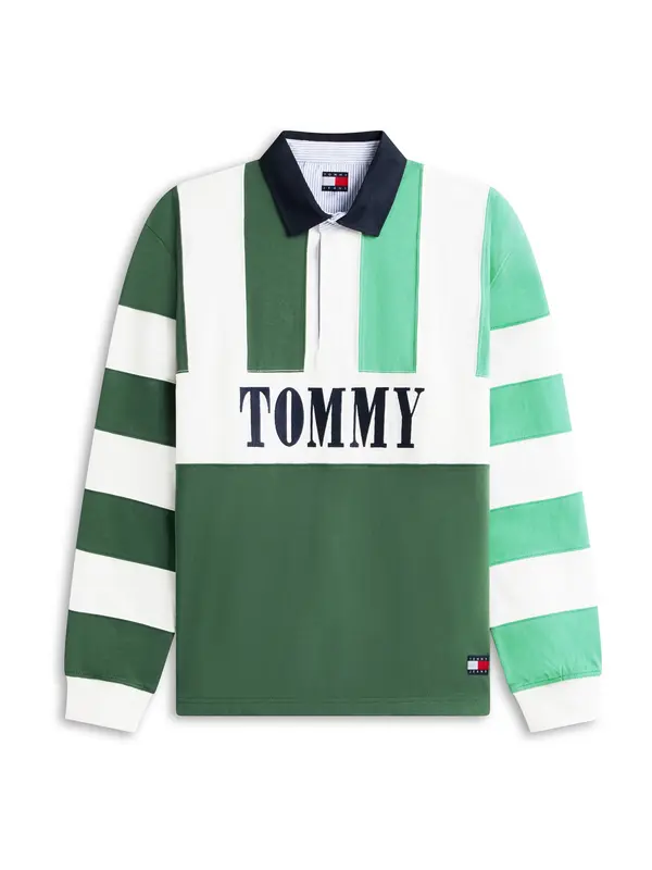 Tommy Jeans Tommy Jeans Majica 'Archive'  mornarsko plava / svijetlozelena / tamno zelena / bijela