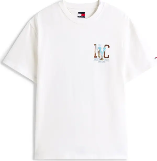 Tommy Jeans Tommy Jeans Majica  azur / opal / tamno crvena / bijela
