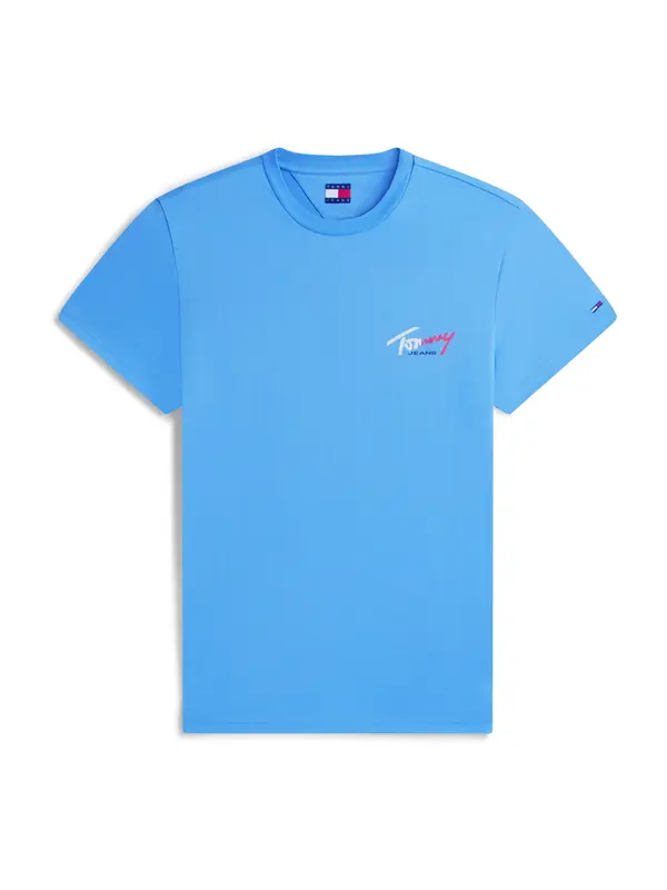Tommy Jeans Tommy Jeans Majica  azur / svijetlocrvena / bijela