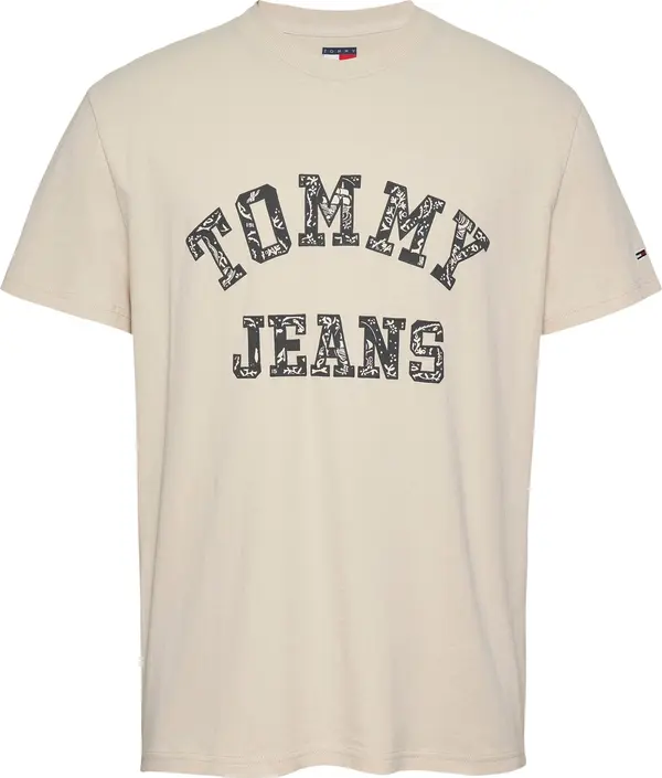 Tommy Jeans Tommy Jeans Majica  bež / crna