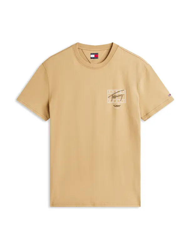 Tommy Jeans Tommy Jeans Majica  bež / crna / bijela