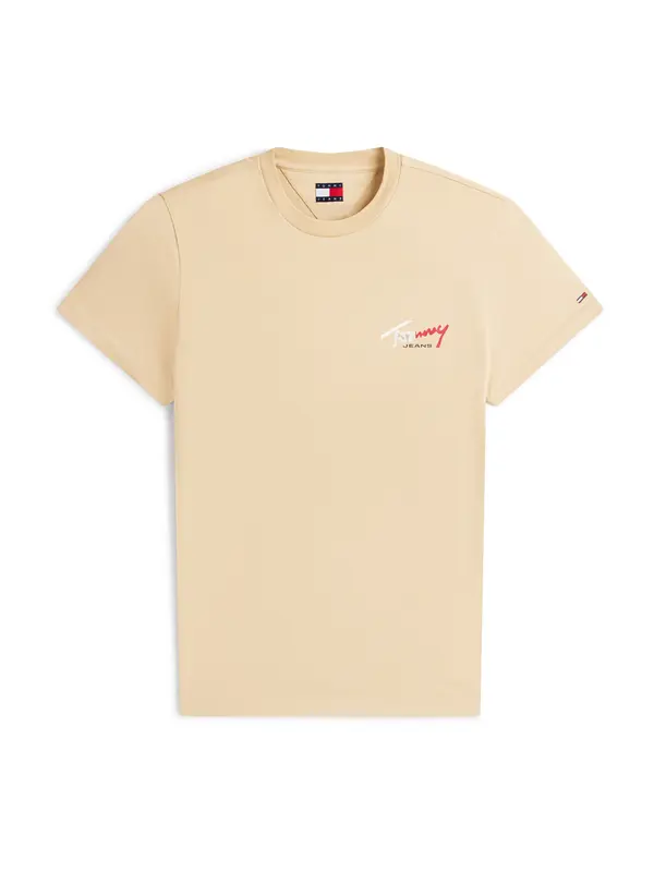 Tommy Jeans Tommy Jeans Majica  bež / crvena / bijela