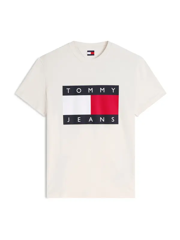 Tommy Jeans Tommy Jeans Majica  bež / crvena / crna / bijela
