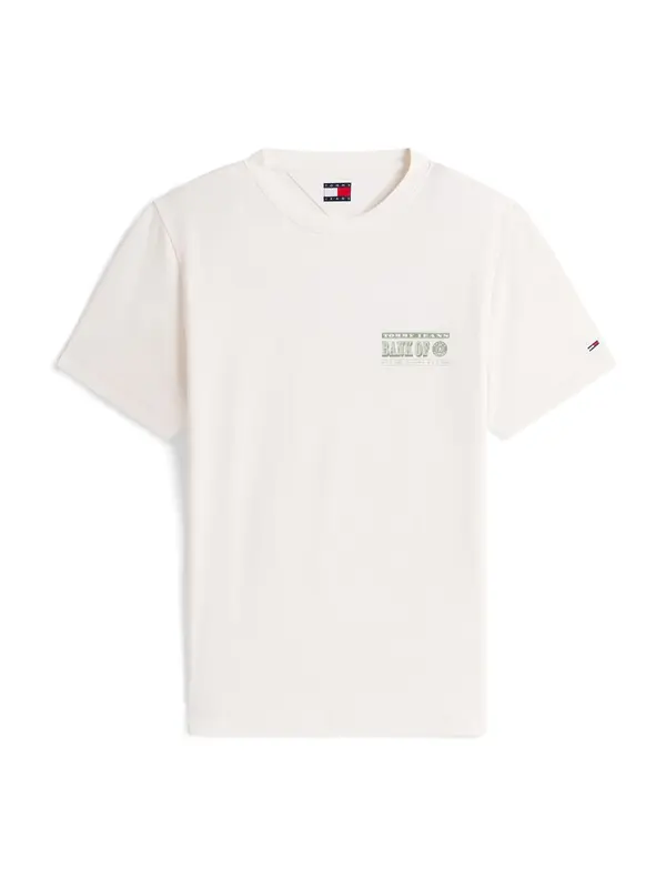 Tommy Jeans Tommy Jeans Majica 'BILLS'  zelena / bijela