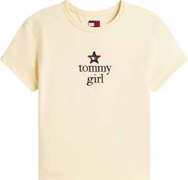 Tommy Jeans Tommy Jeans Majica  boja pijeska / crvena / crna / bijela