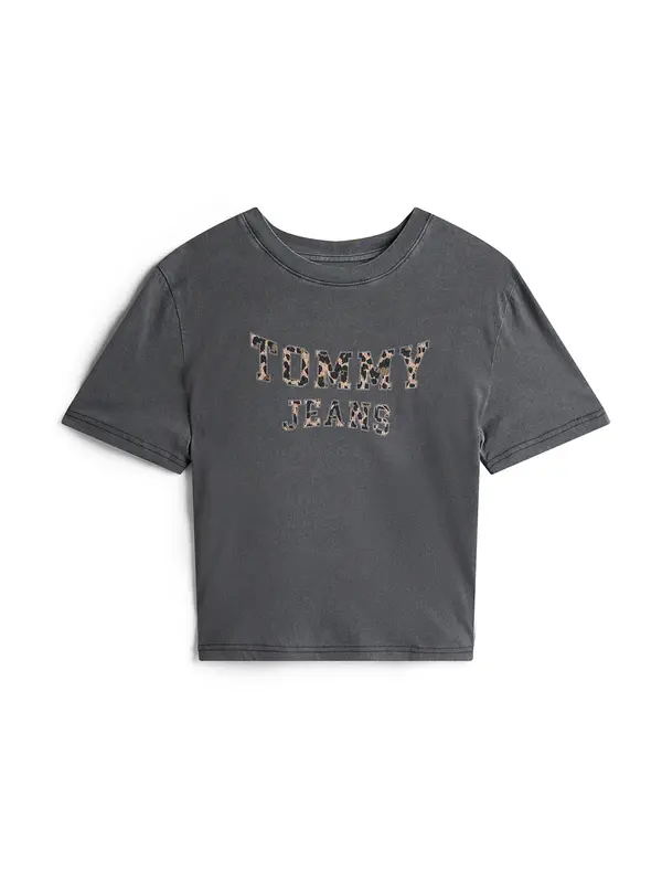 Tommy Jeans Tommy Jeans Majica  čokolada / zeleno smeđa / cappuccino / crna