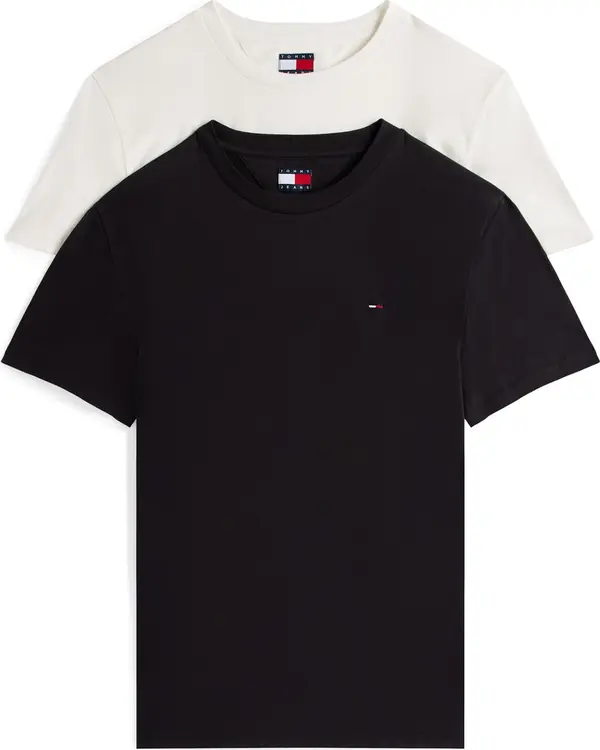 Tommy Jeans Tommy Jeans Majica  crna / bijela