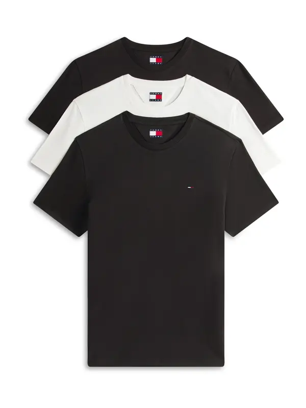 Tommy Jeans Tommy Jeans Majica  crna / bijela