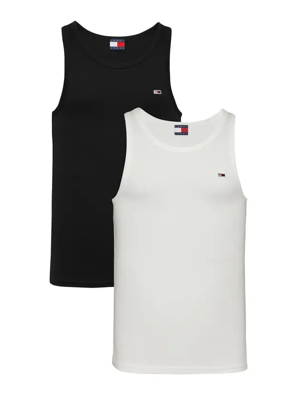 Tommy Jeans Tommy Jeans Majica  crna / bijela