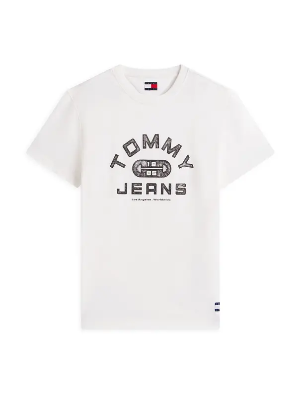 Tommy Jeans Tommy Jeans Majica  crna / bijela