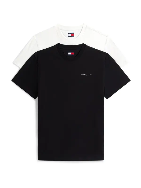 Tommy Jeans Tommy Jeans Majica  crna / bijela