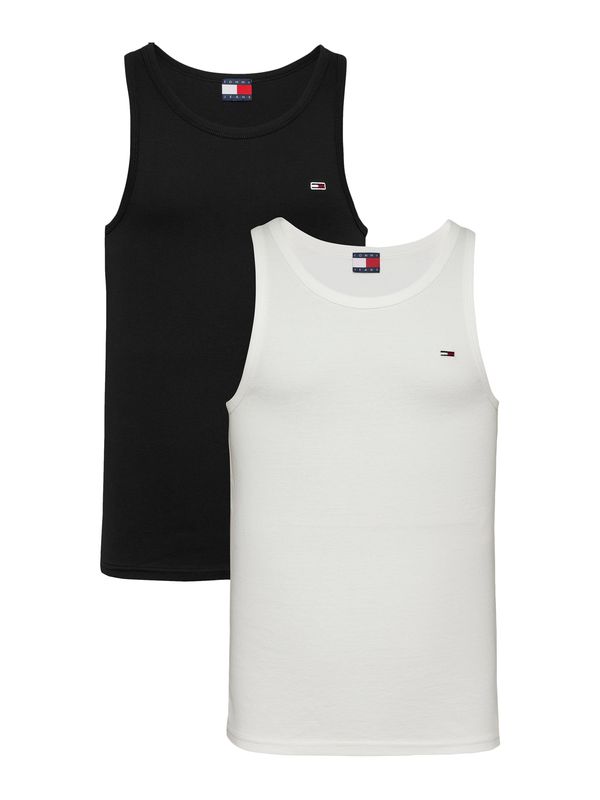 Tommy Hilfiger Tommy Jeans Majica  crna / bijela