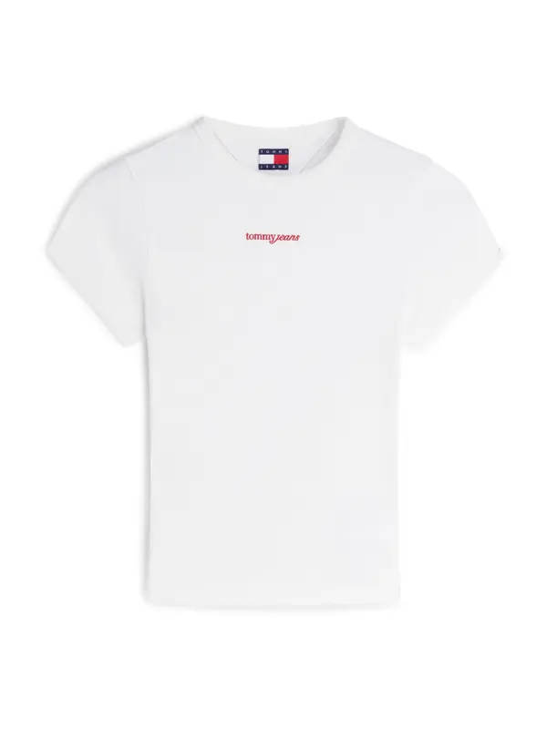 Tommy Jeans Tommy Jeans Majica  crvena / bijela