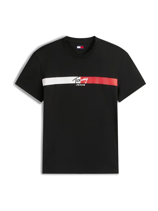 Tommy Jeans Tommy Jeans Majica  crvena / crna / bijela
