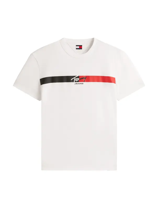 Tommy Jeans Tommy Jeans Majica  crvena / crna / bijela